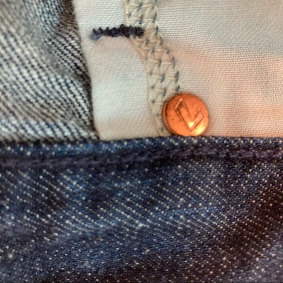 7 FOR ALL MANKIND Sz 34 Jeans Austyn 100% Cotton Dark Wash - Picture 7 of 7